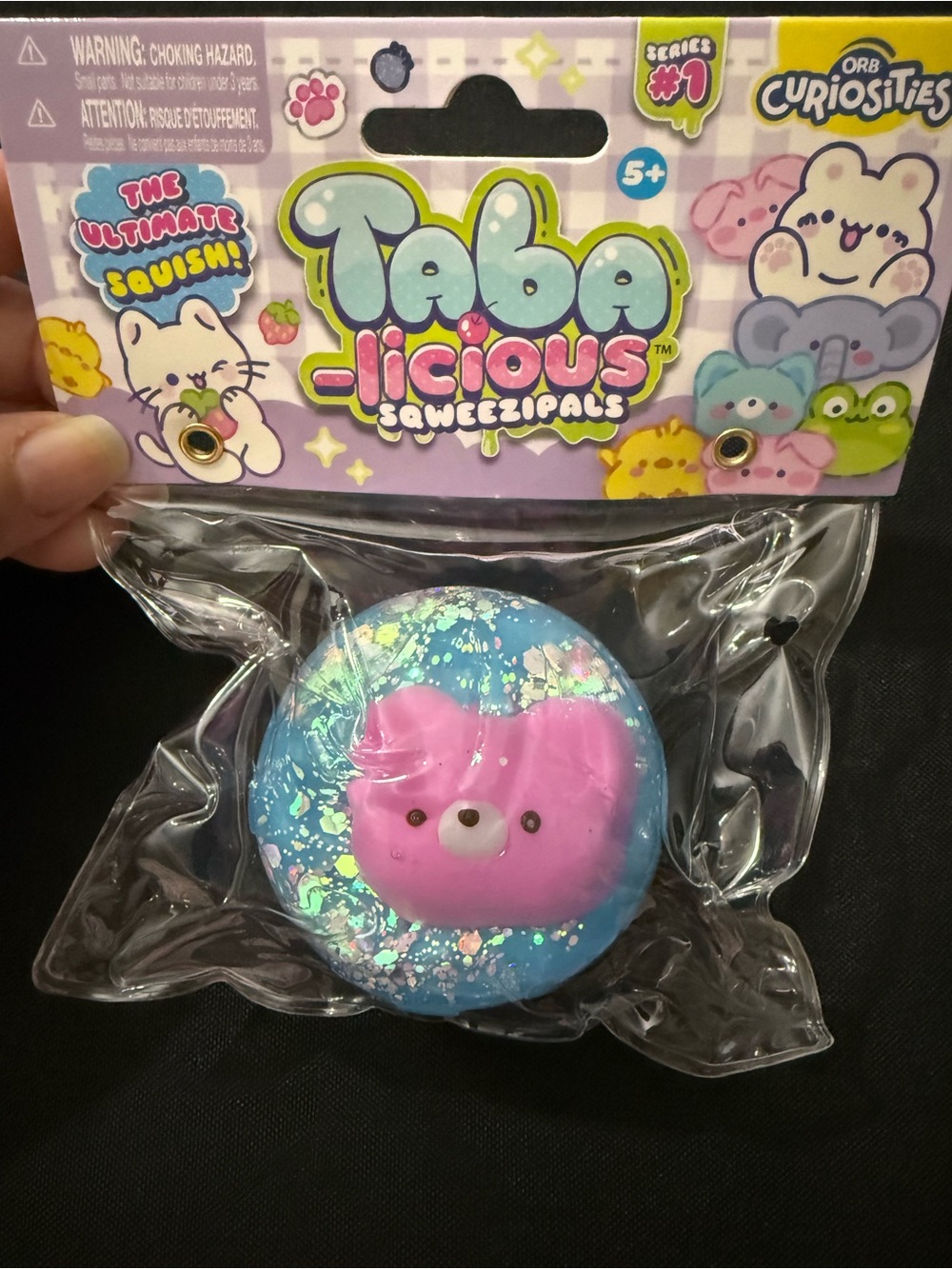 Taba-licious Squeezipals Squishy Toy - Blue & Pink